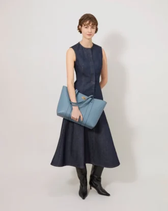 Bayswater Tote Brighton Blue Small Classic Grain