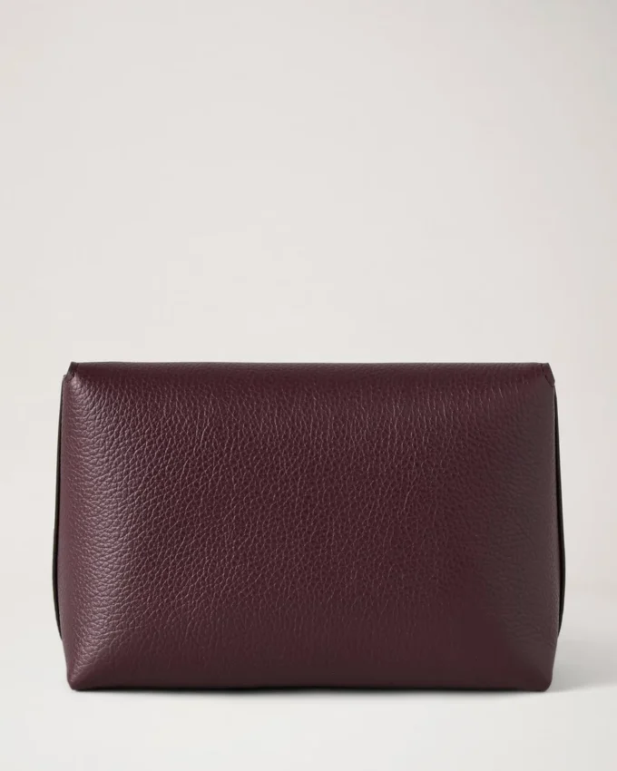 Darley Cosmetic Pouch Black Cherry Small Classic Grain