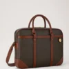 Heritage Briefcase Mole & Cognac Bio-Based Scotchgrain
