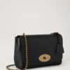 Medium Lily Black Glossy Goat Women