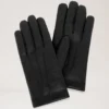 Men’s Soft Nappa Gloves Black Smooth Nappa Scarves & Hats