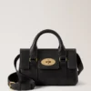 Mini Bayswater Black Small Classic Grain Top Handle Bags