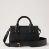 Mini Bayswater Black Small Classic Grain Top Handle Bags