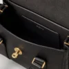 Mini Bayswater Black Small Classic Grain Top Handle Bags