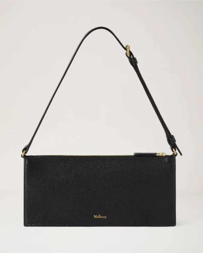 Mini Roxanne Shoulder Bag Black Small Classic Grain