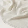 Mulberry Tree Rectangular Scarf Cream Cotton Silk Blend
