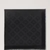 Mulberry Tree Square Black Cotton Silk Blend Women