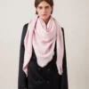 Mulberry Tree Square Powder Rose Cotton Silk Blend