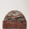 Ombre Degrade Beanie Rust Lambswool Men