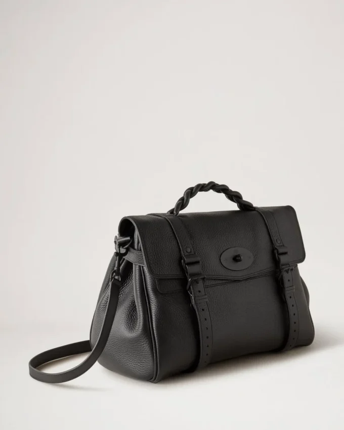 Oversized Alexa Black Heavy Grain Women