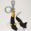 Puzzle Keyring – Angel Fish Black, White & Double Yellow Mixed Material